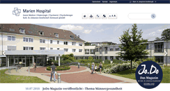 Desktop Screenshot of marien-hospital-dortmund.de